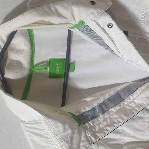 Men's Size L White Hugo Boss Biker Style Jacket - Picture 4 of 7